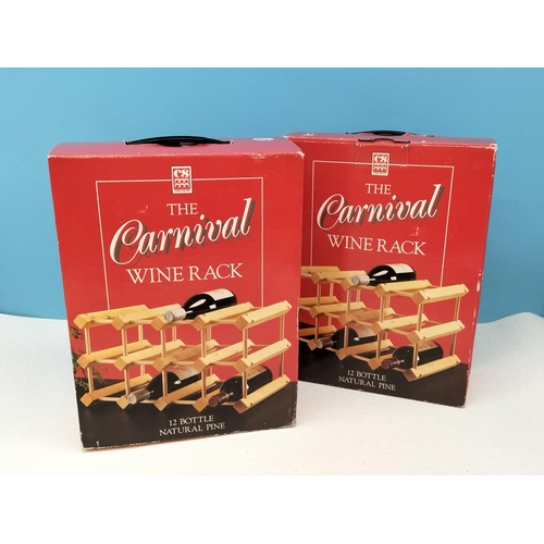 143 - Boxed Unmade Carnival 12 Bottle Wine Racks (2)