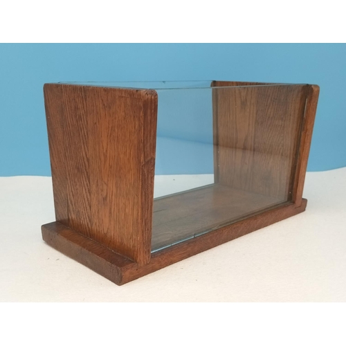 170 - Art Deco Glass Sided Fruit Bowl. 18cm high, 33cm x 15cm.