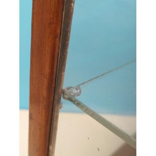 185 - Vintage Shop Counter Mahogany Display Unit with Replacement Perspex Sides and Top and Glass Shelf. 4... 