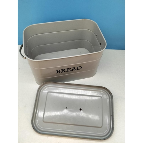 205 - Collection of Mixed Items to include a Bread Bin (23cm x 34cm x 22cm), Clock, Picture Front Boxes (2... 