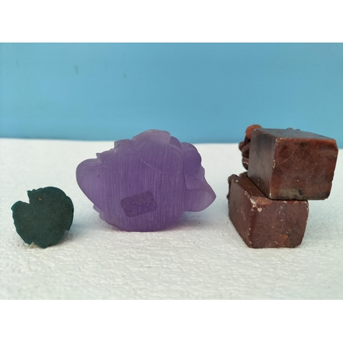 209 - Collection of Buddhas and Foo Dogs to include Soapstone, Wood, Resin, etc.