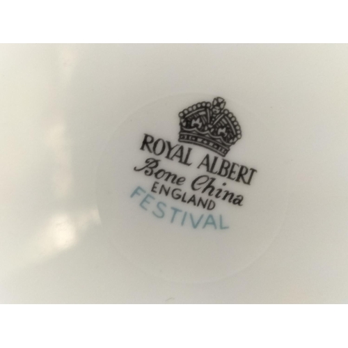 421 - Royal Albert 'Festival' 19 Piece Part Tea Set plus Royal Kent 20 Piece Part Tea Set.