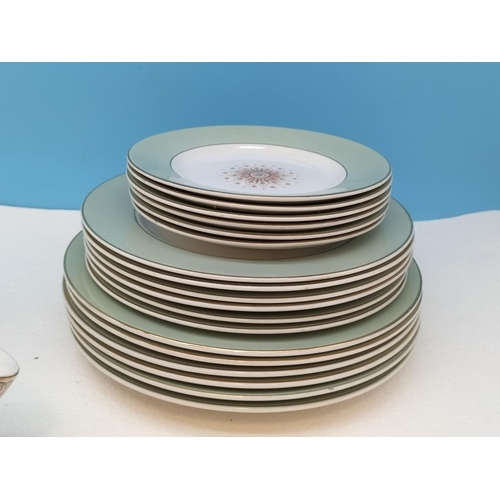 424 - Grindley 'Tudor Star' Pattern Dinner and Tea Ware. 36 Pieces.