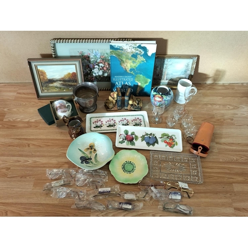 438 - Collection of Ceramics, Glass and Metal Ware to include Leonardo Bookends, Hand Engraved Silver Plat... 