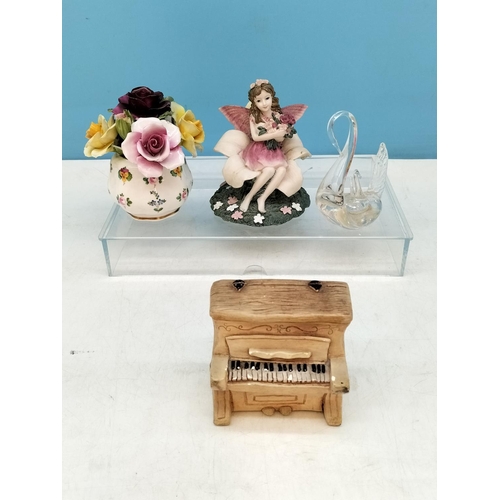 446 - Mixed Items to include Beswick Figure of a Golden Labrador, Coalport Posy Bowl, Silver Plate Bowl, 1... 