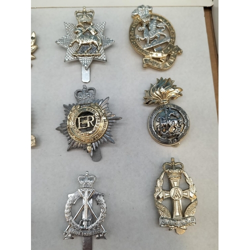 448 - Collection Of Modern Military Cap Badges. Vetrans Corps Badge A/F.