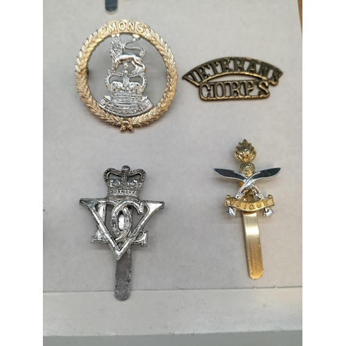 448 - Collection Of Modern Military Cap Badges. Vetrans Corps Badge A/F.