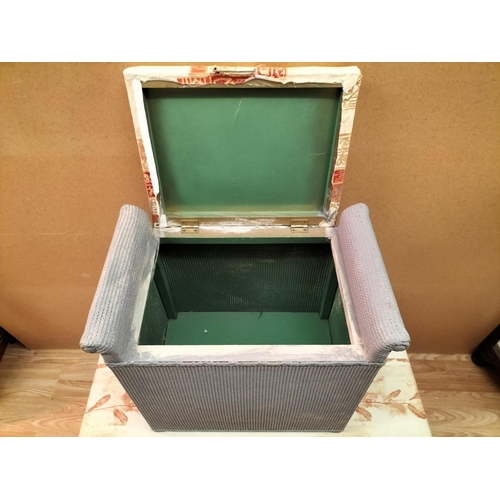 449 - Lloyd Loom Style Items (2) to include a Blanket Box (42cm High, 91cm x 39cm) plus a Linen Basket/Sea... 