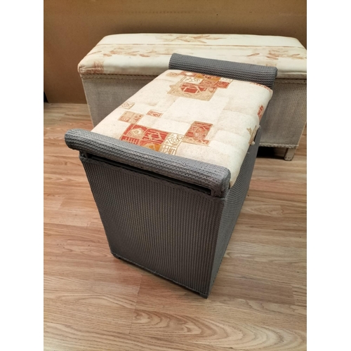 449 - Lloyd Loom Style Items (2) to include a Blanket Box (42cm High, 91cm x 39cm) plus a Linen Basket/Sea... 