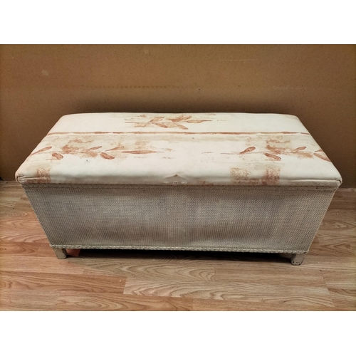 449 - Lloyd Loom Style Items (2) to include a Blanket Box (42cm High, 91cm x 39cm) plus a Linen Basket/Sea... 