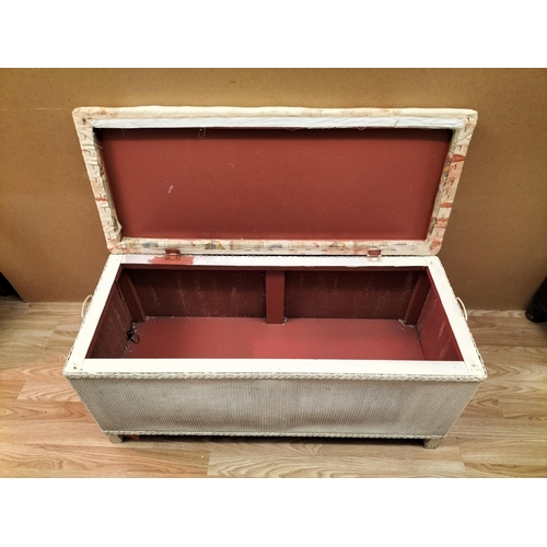 449 - Lloyd Loom Style Items (2) to include a Blanket Box (42cm High, 91cm x 39cm) plus a Linen Basket/Sea... 