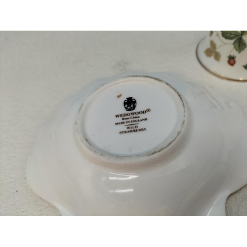 453 - Collection of Wedgwood China to include 'Clio' Clock and Trinket Box (A/F), 'Wild Strawberry' Dish a... 