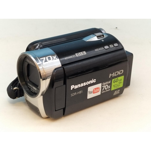 457 - Collection of Camcorders (4) to include Panasonic SDR-H81 and JVC GZ-M6330REK (Both Power Up). Other... 