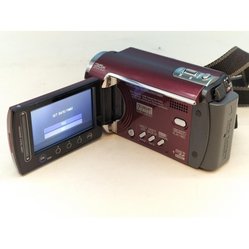 457 - Collection of Camcorders (4) to include Panasonic SDR-H81 and JVC GZ-M6330REK (Both Power Up). Other... 