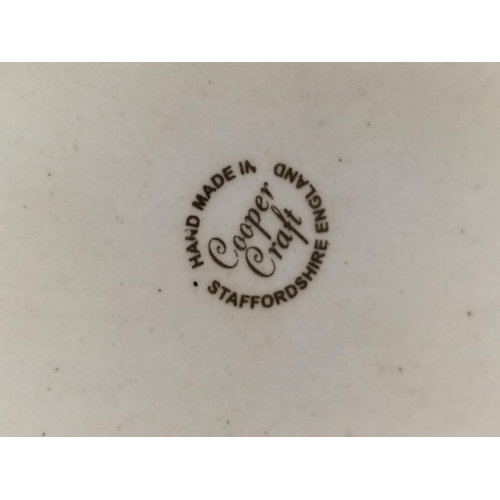 459 - Coopercraft Figure of a Corgi Dog on Base. 'Tim' Plaque Glued on to Base. 16cm High, 23cm x 13cm.