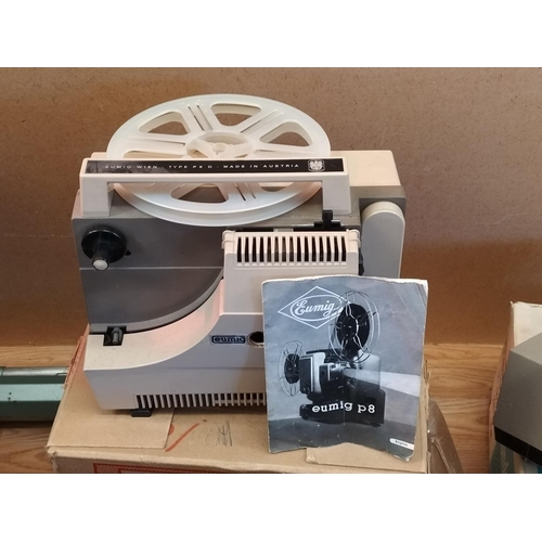 461 - Collection of Vintage Slide Projectors and Viewers to include Rollei, Eumig P8, Aldis, etc.