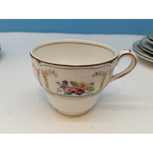 467 - c1950's Grindley Marlborough 'Royal Petal' 25 Piece Semi Painted Part Tea Set.