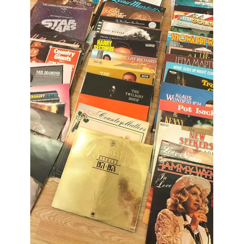 469 - Quantity of Easy Listening Vinyl LP Records, 1960's - 1980's. Various Artists to include Cliff Richa... 