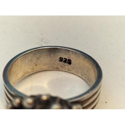 475 - Silver 925 Amethyst Stone Ring. Size N.