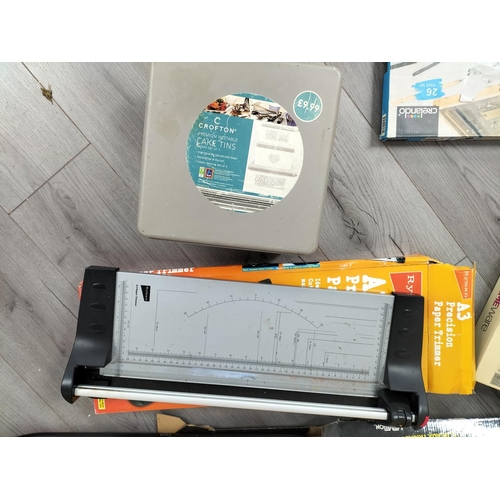 476 - Collection of Mixed Items to include 1980's Tandy Chess, Hand Blender (Both Untested), Charcoal Art ... 