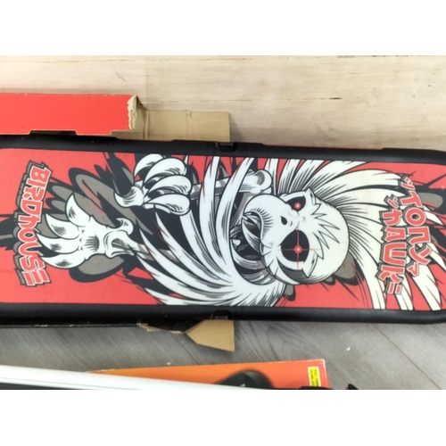 476 - Collection of Mixed Items to include 1980's Tandy Chess, Hand Blender (Both Untested), Charcoal Art ... 