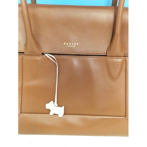 177 - Radley Bovine Leather Long Handled Handbag, Style #12606.