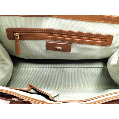 177 - Radley Bovine Leather Long Handled Handbag, Style #12606.