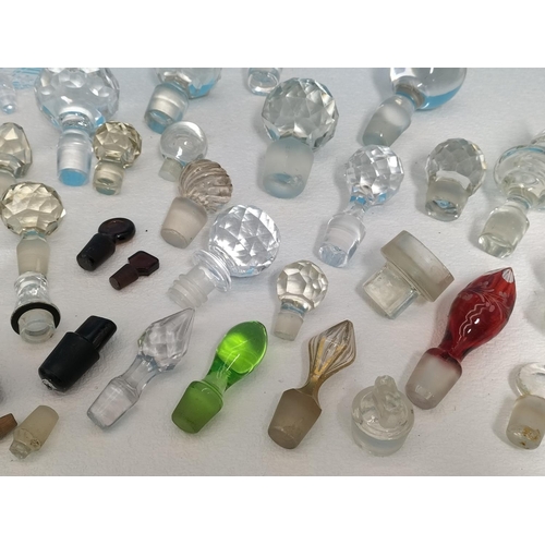 212 - Mixed Collection of Glass Perfume/Chemist Bottle Stoppers  and Decanter Stoppers.