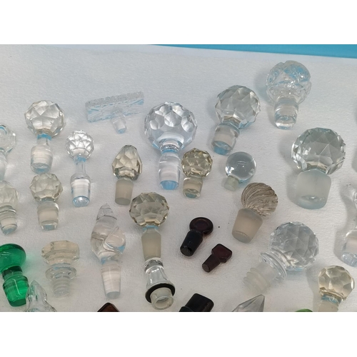 212 - Mixed Collection of Glass Perfume/Chemist Bottle Stoppers  and Decanter Stoppers.