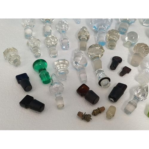 212 - Mixed Collection of Glass Perfume/Chemist Bottle Stoppers  and Decanter Stoppers.