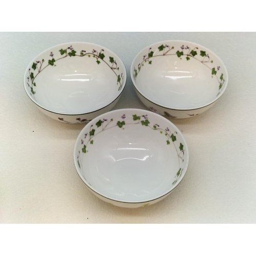 240 - Portmeirion 'Welsh Wild Flowers' 13.5cm Dessert Bowls (5).