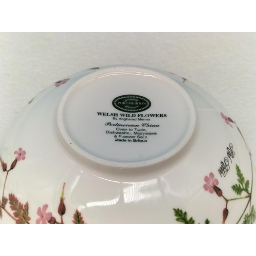 240 - Portmeirion 'Welsh Wild Flowers' 13.5cm Dessert Bowls (5).
