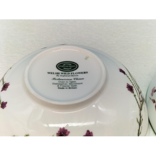 240 - Portmeirion 'Welsh Wild Flowers' 13.5cm Dessert Bowls (5).