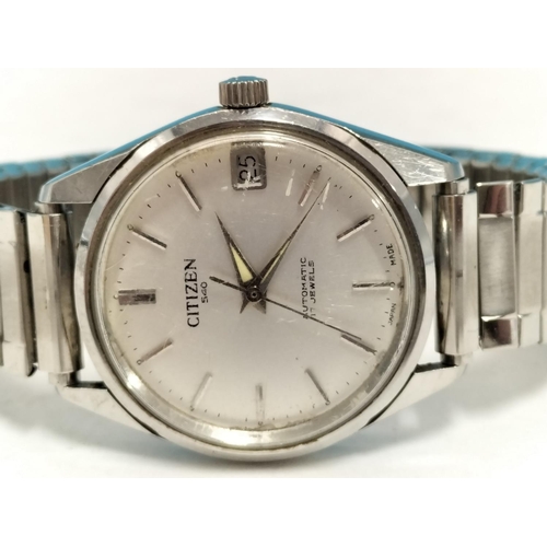 474 - Citizen 540 Automatic 17 Jewel Wristwatch W/O.