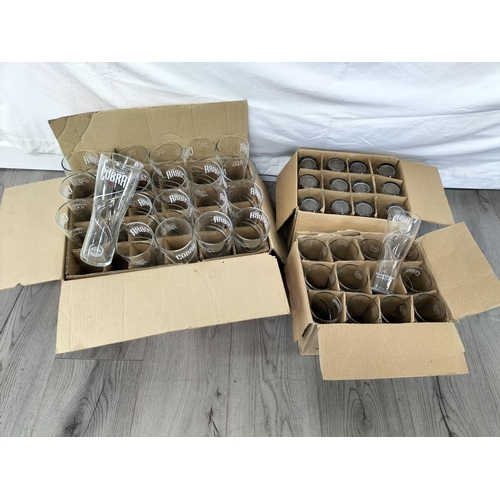 179 - Quantity of 'Cobra' Drinking Glasses to include 20 x Pint Glasses and 24 x Half Pint Glasses.