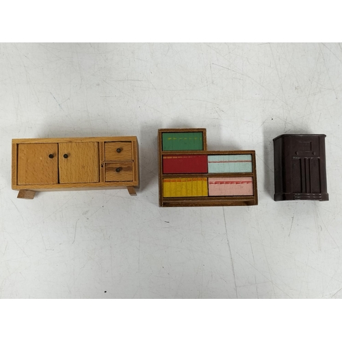 427 - Collection of Wooden Doll's House Furniture.