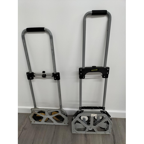 431 - 2 x Folding Sack Trucks to include a Vevor. Collection Only.