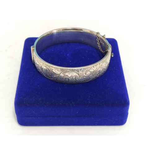 442 - Silver Hallmarked (London) Bangle 34.8 Grams.