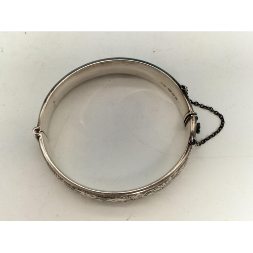 442 - Silver Hallmarked (London) Bangle 34.8 Grams.