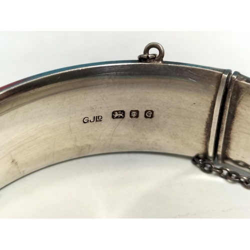 442 - Silver Hallmarked (London) Bangle 34.8 Grams.