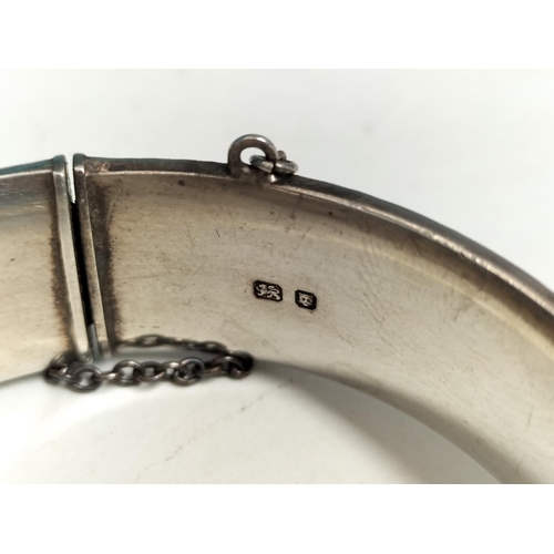 442 - Silver Hallmarked (London) Bangle 34.8 Grams.