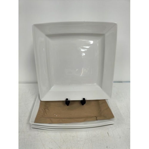 444 - Mixed Items to include Table Food Warmers (4), 28.5cm Square White Plates (6), 28cm Round Plates (6)... 