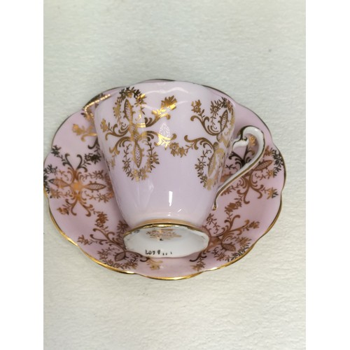 450 - Royal Standard China 'Rose Pink' Cups (5) and Saucers (6).