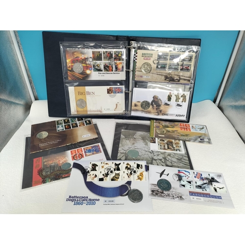 61 - Folder of 17 Royal Mail/Royal Mint Philatelic Numismatic Covers to include 1997 Hong Kong Transfer o... 