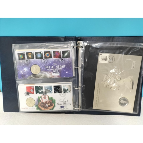 61 - Folder of 17 Royal Mail/Royal Mint Philatelic Numismatic Covers to include 1997 Hong Kong Transfer o... 