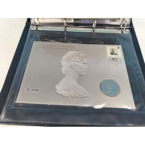 61 - Folder of 17 Royal Mail/Royal Mint Philatelic Numismatic Covers to include 1997 Hong Kong Transfer o... 