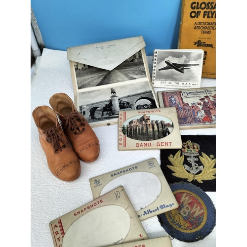 108 - Collectables to include Hudson & Co Police Whistle, Victorian Eye Bath and a Collection of Postcard ... 