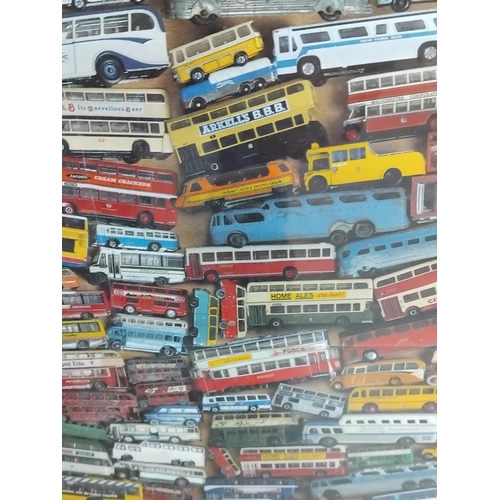 74 - Framed 2001 Royal Mail Poster/Print Commemorating The Release of the Classic British Double Decker B... 