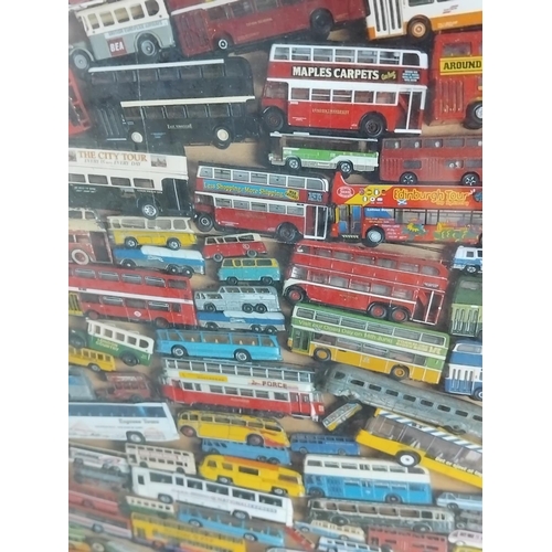 74 - Framed 2001 Royal Mail Poster/Print Commemorating The Release of the Classic British Double Decker B... 