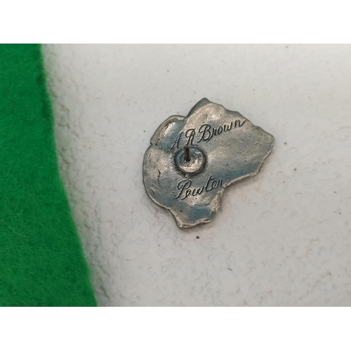 78 - Collection of Various Pewter Pin Badges, Some A.R.Brown.